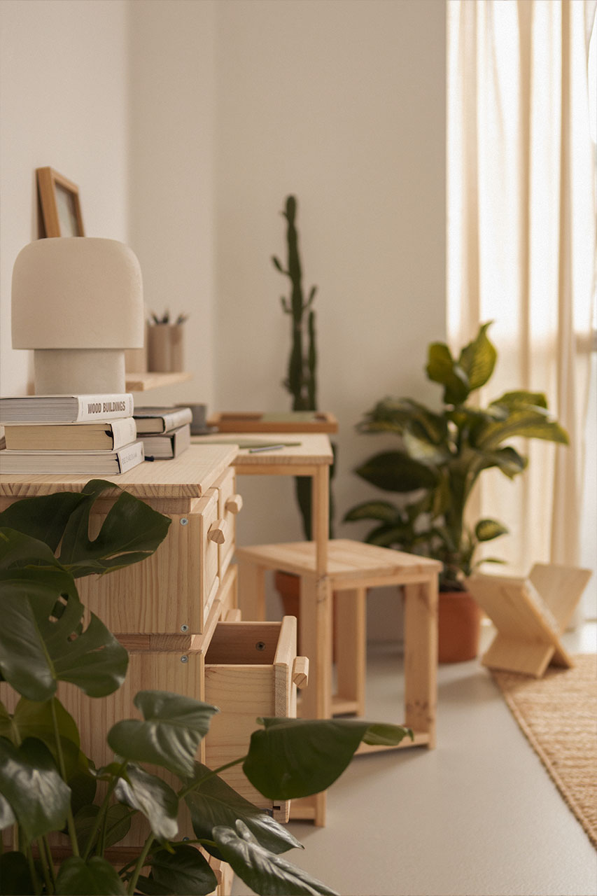 Imagen de ambiente 1 para:Escritorio de madera maciza
