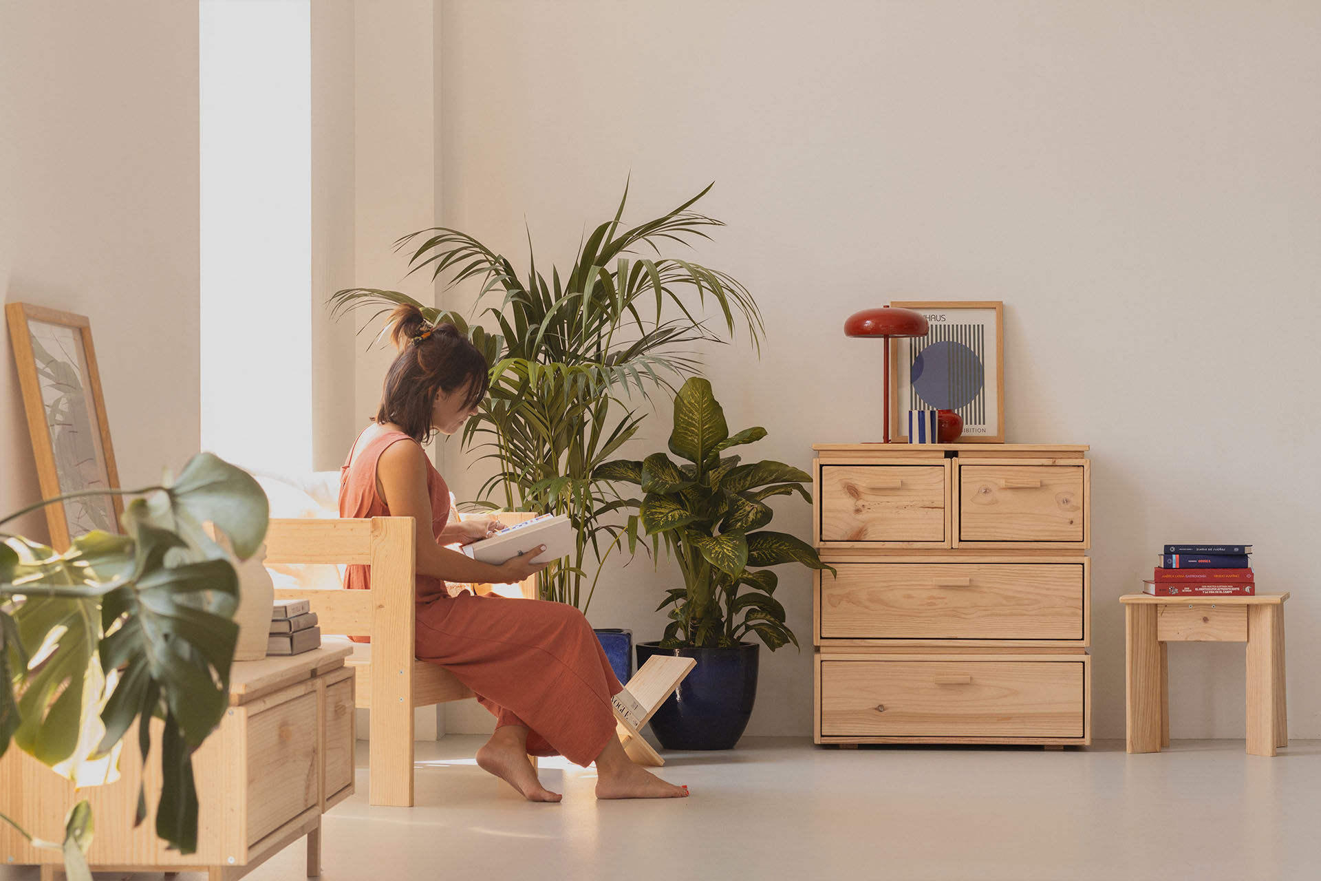 Imagen de ambiente 1 para:Cajonera alta de madera