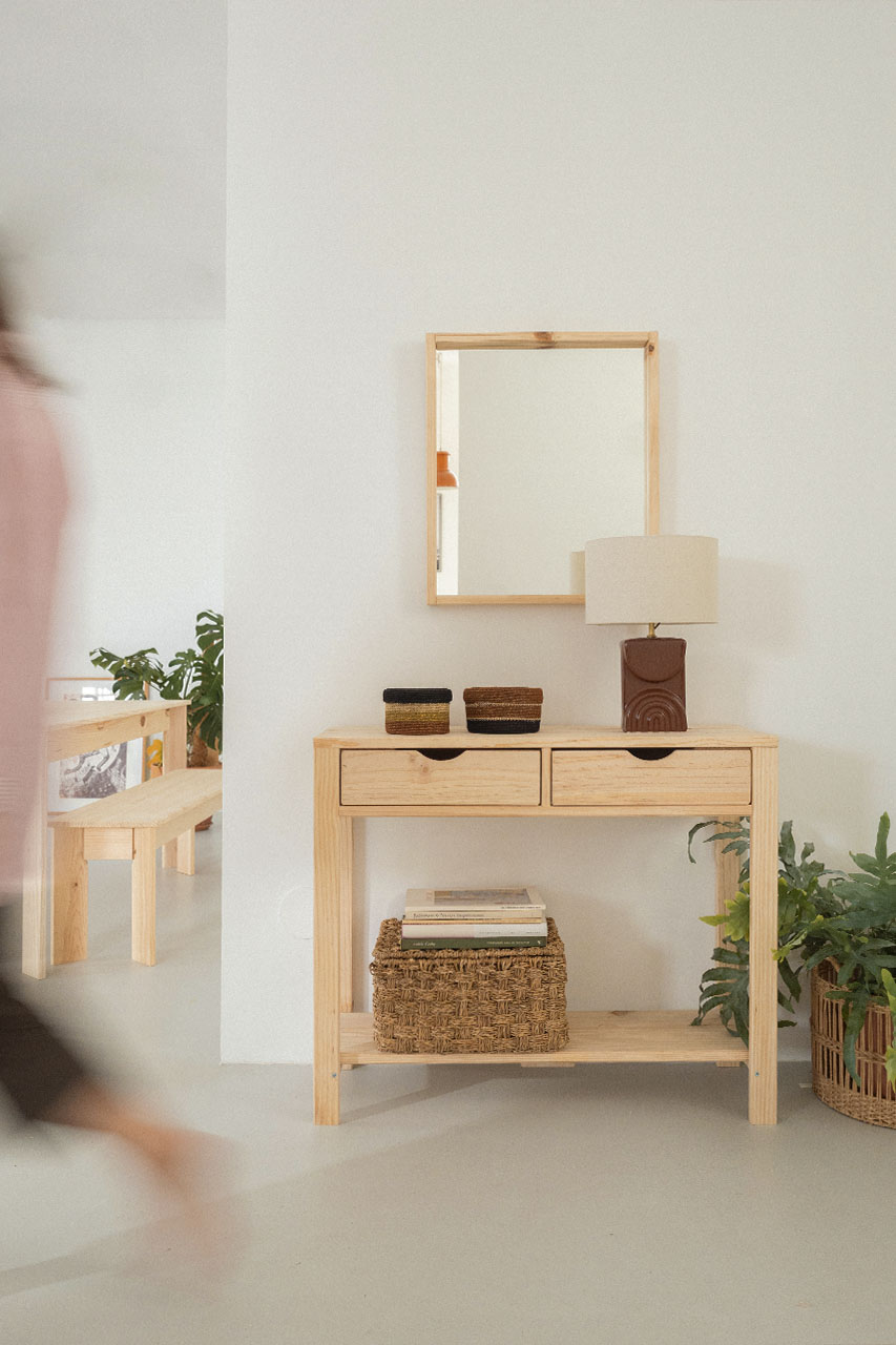 Imagen de ambiente 1 para:Consola para recibidor de madera natural