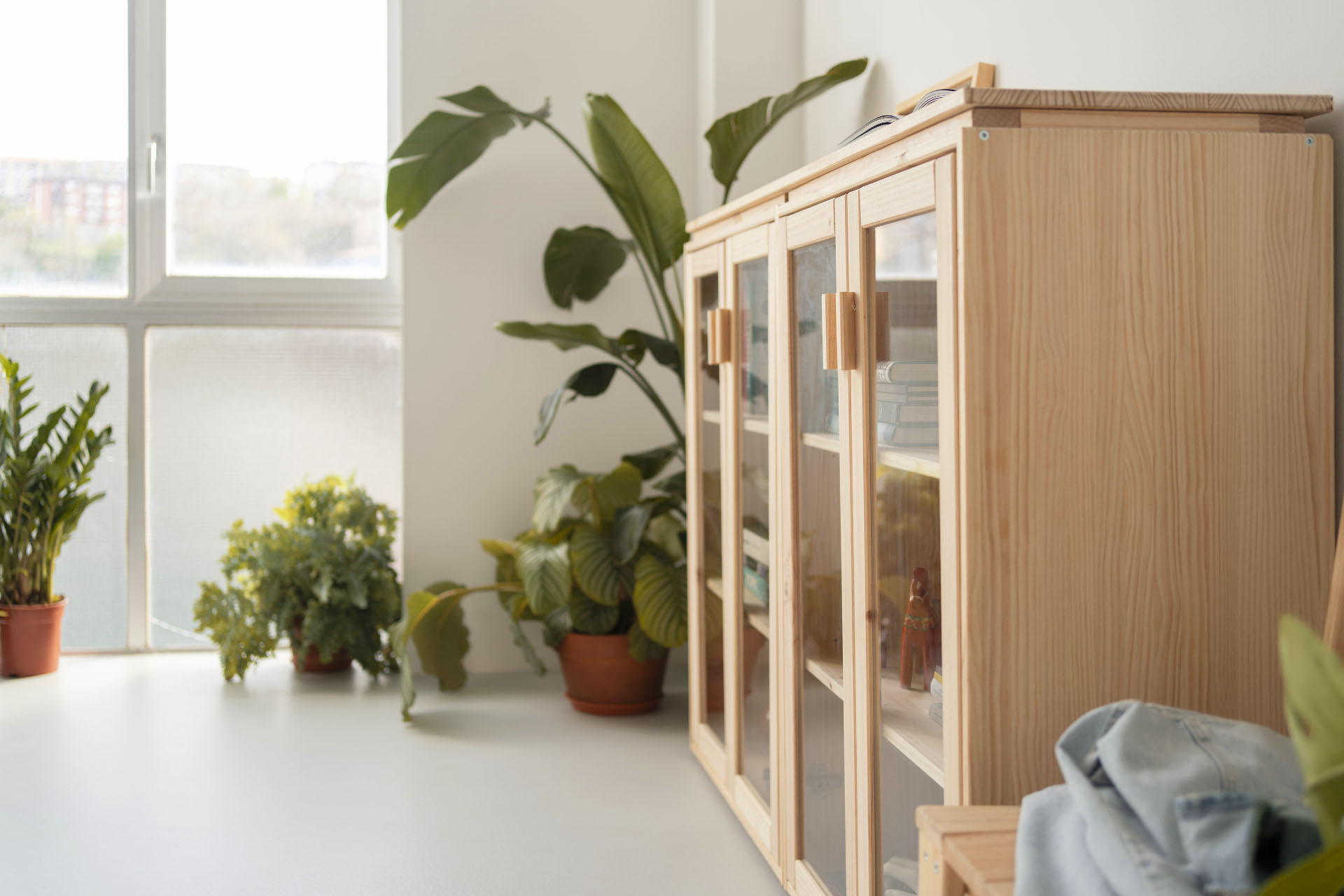 Imagen de ambiente 2 para:Vitrina modular de madera maciza