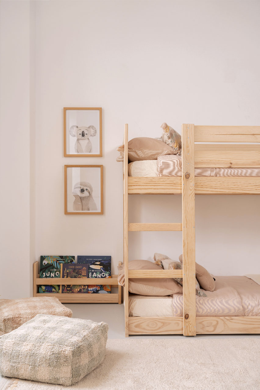 Imagen de ambiente 2 para:Litera infantil de madera natural