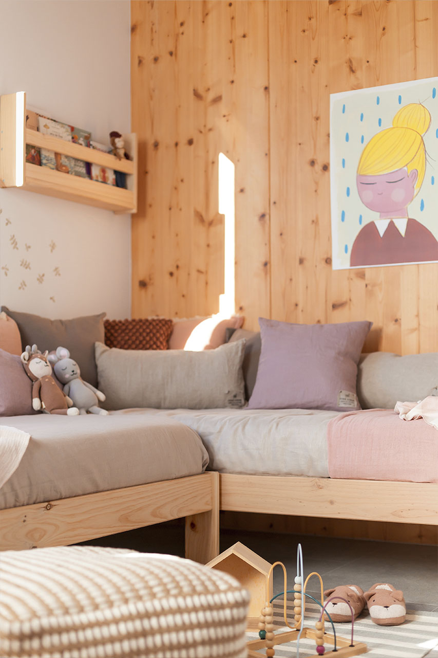 Imagen de ambiente 2 para:Cama individual de madera