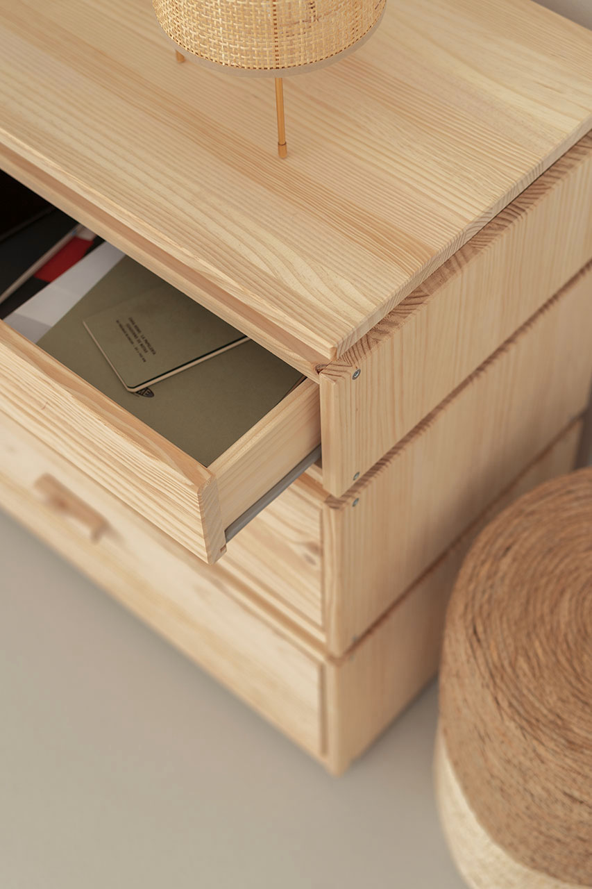Imagen de ambiente 2 para:Cajonera modular de madera de pino
