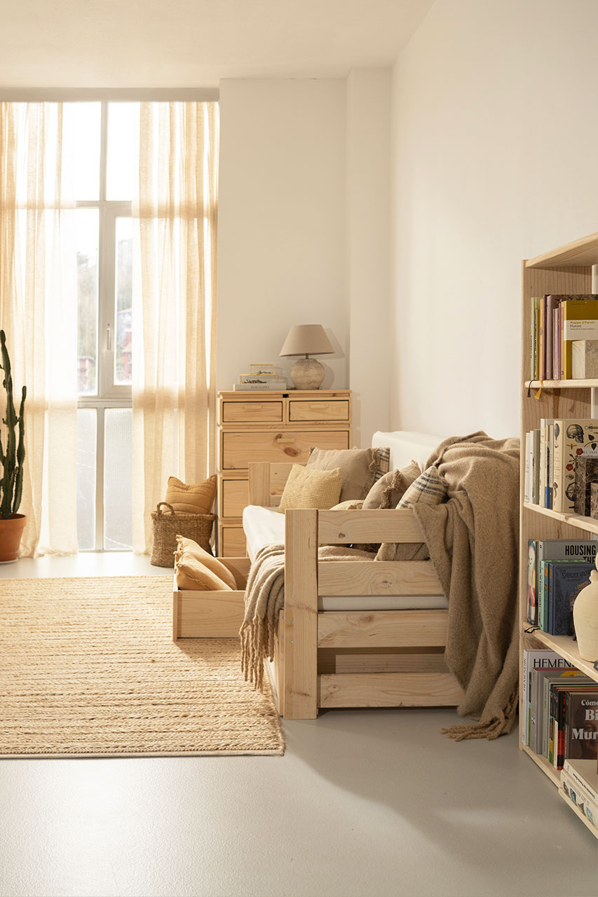 Imagen de ambiente 3 para:Sof&aacute; cama con cajones