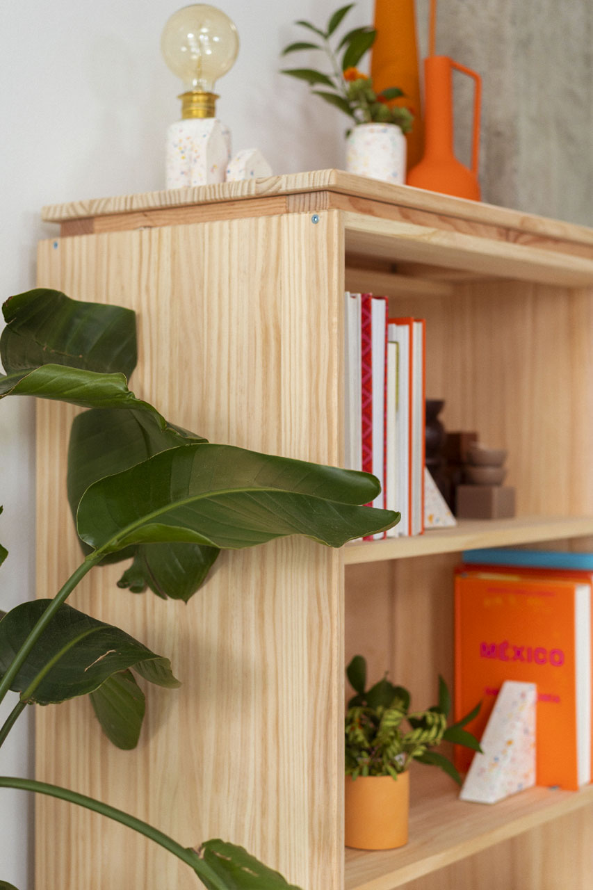 Imagen de ambiente 2 para:Estanter&iacute;a librer&iacute;a de madera natural