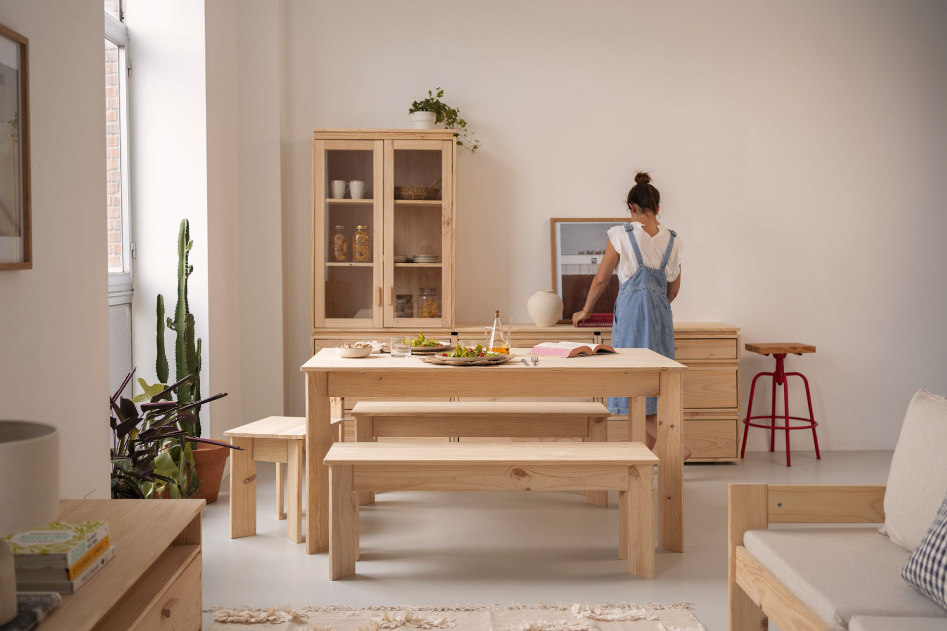 Imagen de ambiente 2 para:mesa de madera sostenible para cocina