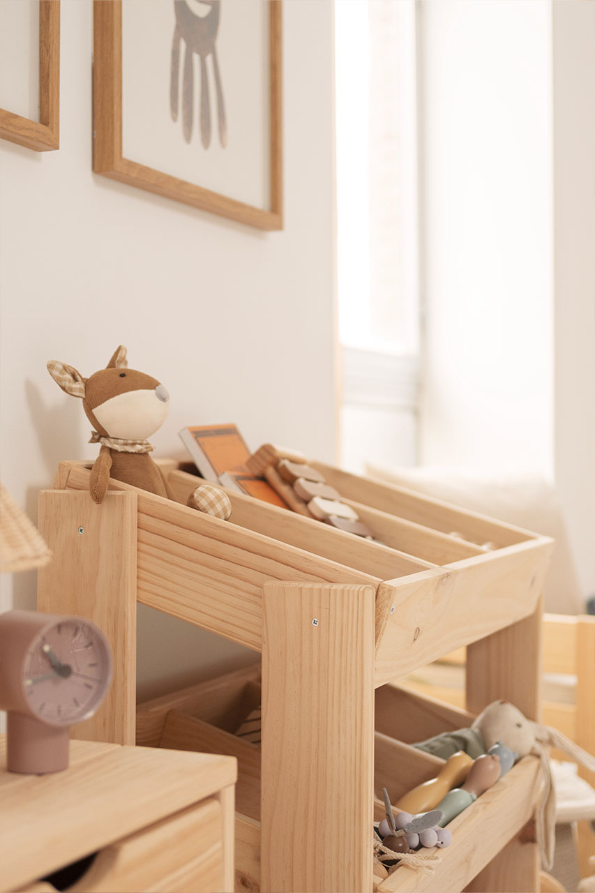 Imagen de ambiente 3 para:Mueble organizador Montessori de madera ecol&oacute;gica