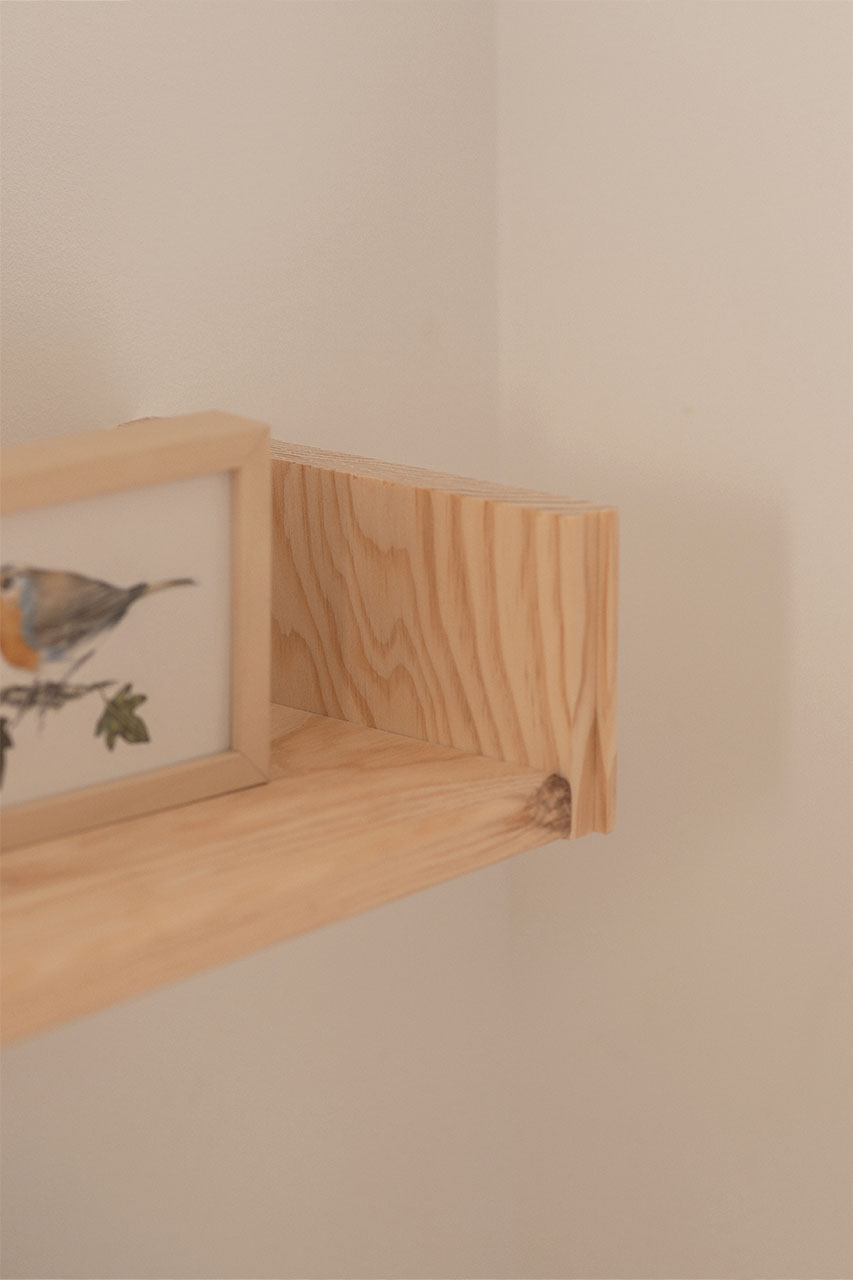 Imagen de ambiente 3 para:Estante flotante de pared de madera sostenible