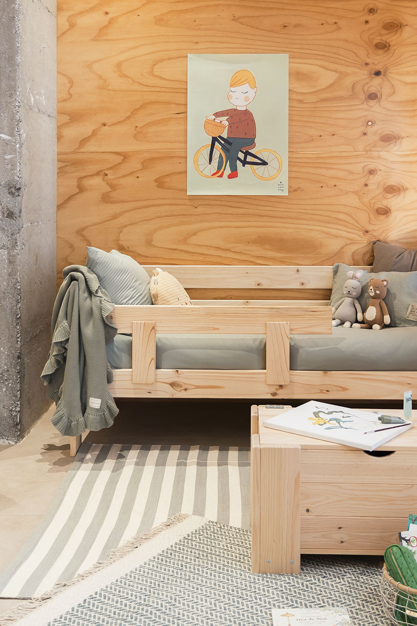 Imagen de ambiente 4 para:Cama sof&aacute; infantil de madera ecol&oacute;gica