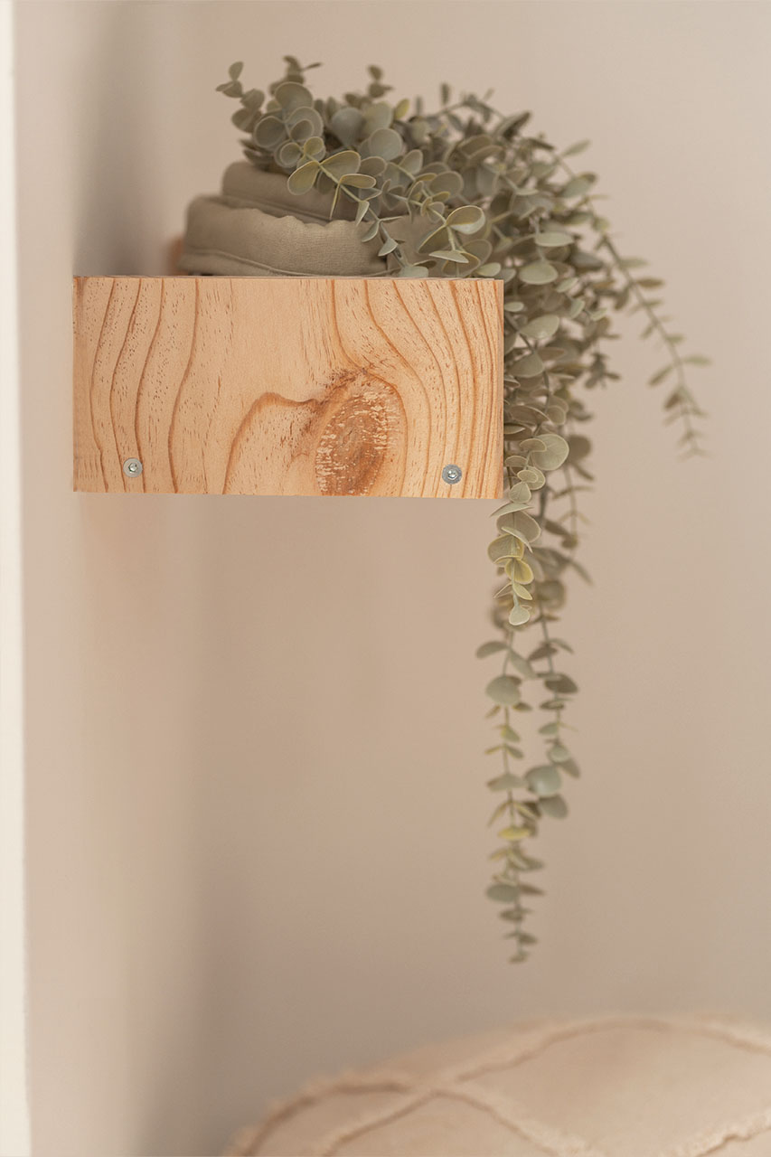 Imagen de ambiente 4 para:Estante flotante de pared de madera de pino