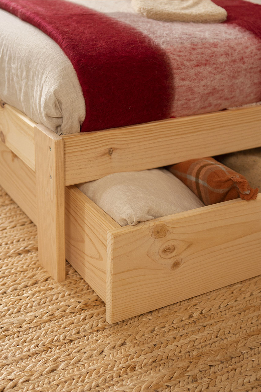 Imagen de ambiente 4 para:Cama de madera con cajones