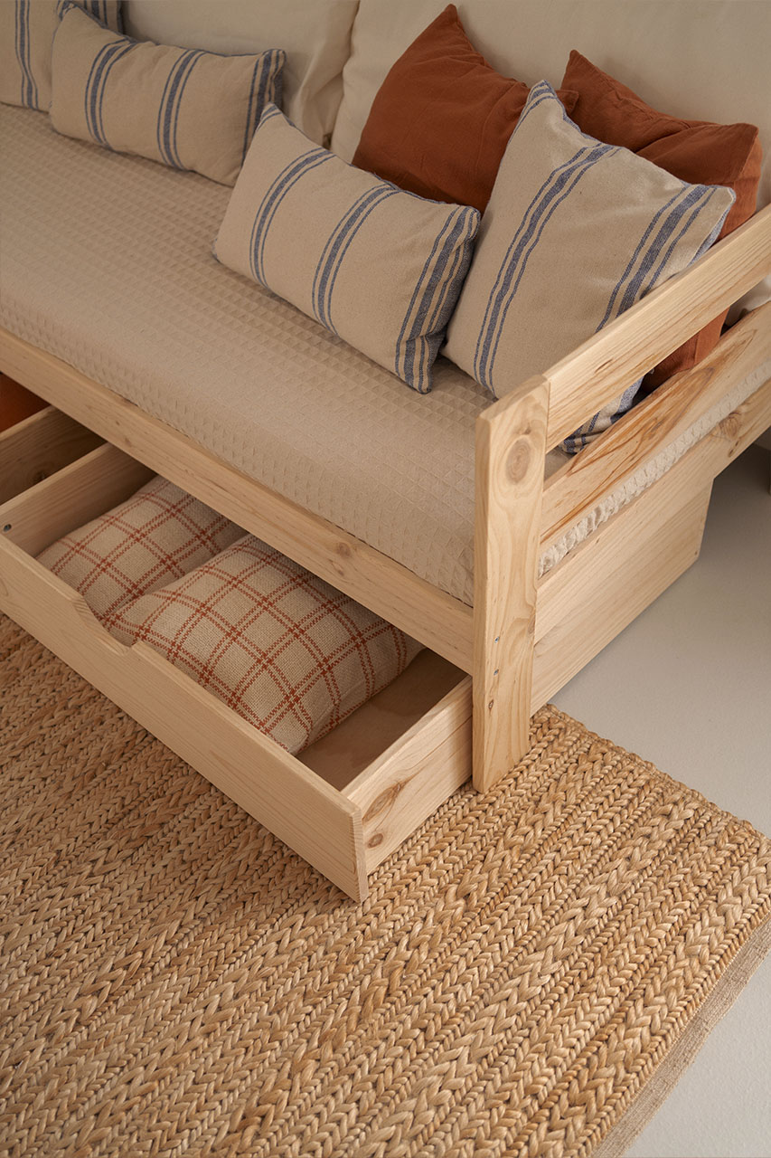 Imagen de ambiente 5 para:Cama con cajones estilo div&aacute;n