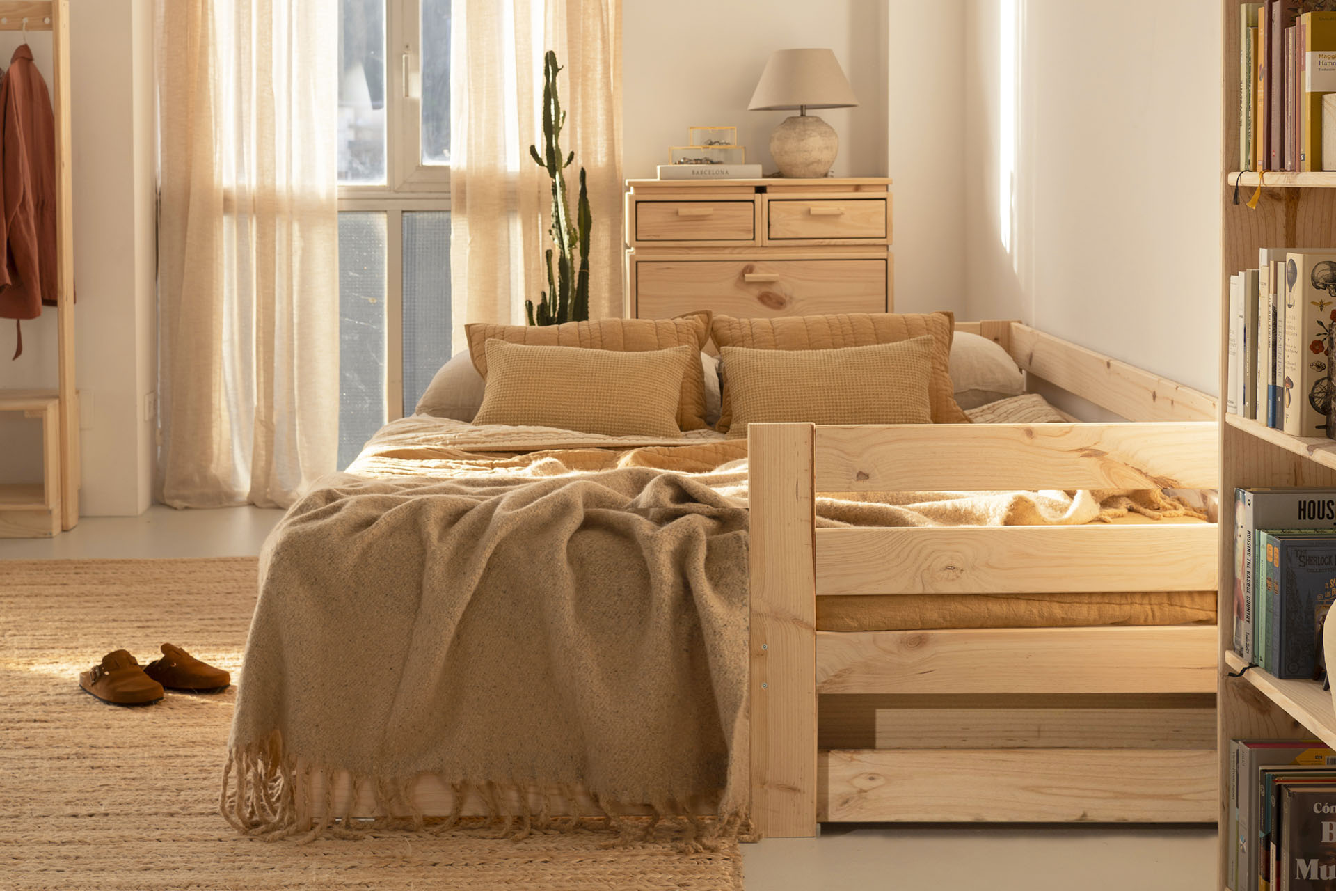 Imagen de ambiente 10 para:Sof&aacute; cama blanco crudo